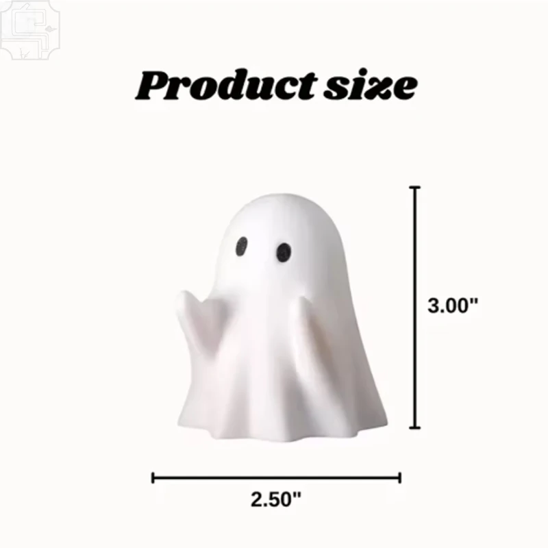 Cute Ghost Resin Pen Holder – Home and Office Desktop Stationery Holder, Halloween Gift image 3