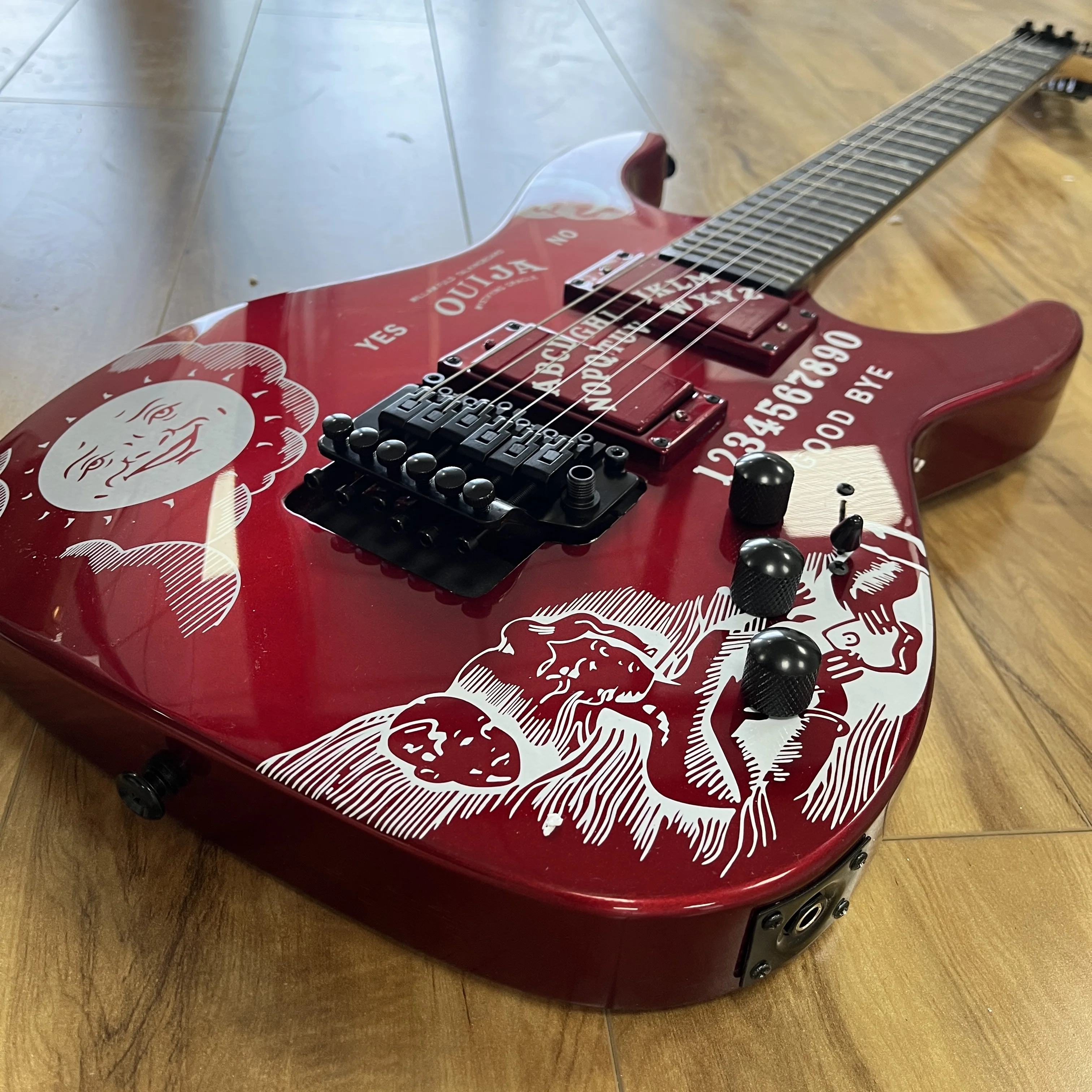 

Electric Guitar - Ouija Board ESP LTD Signature Series Red Graphic FR Bridge Electric Guitar-Themed Gift Free Shipping