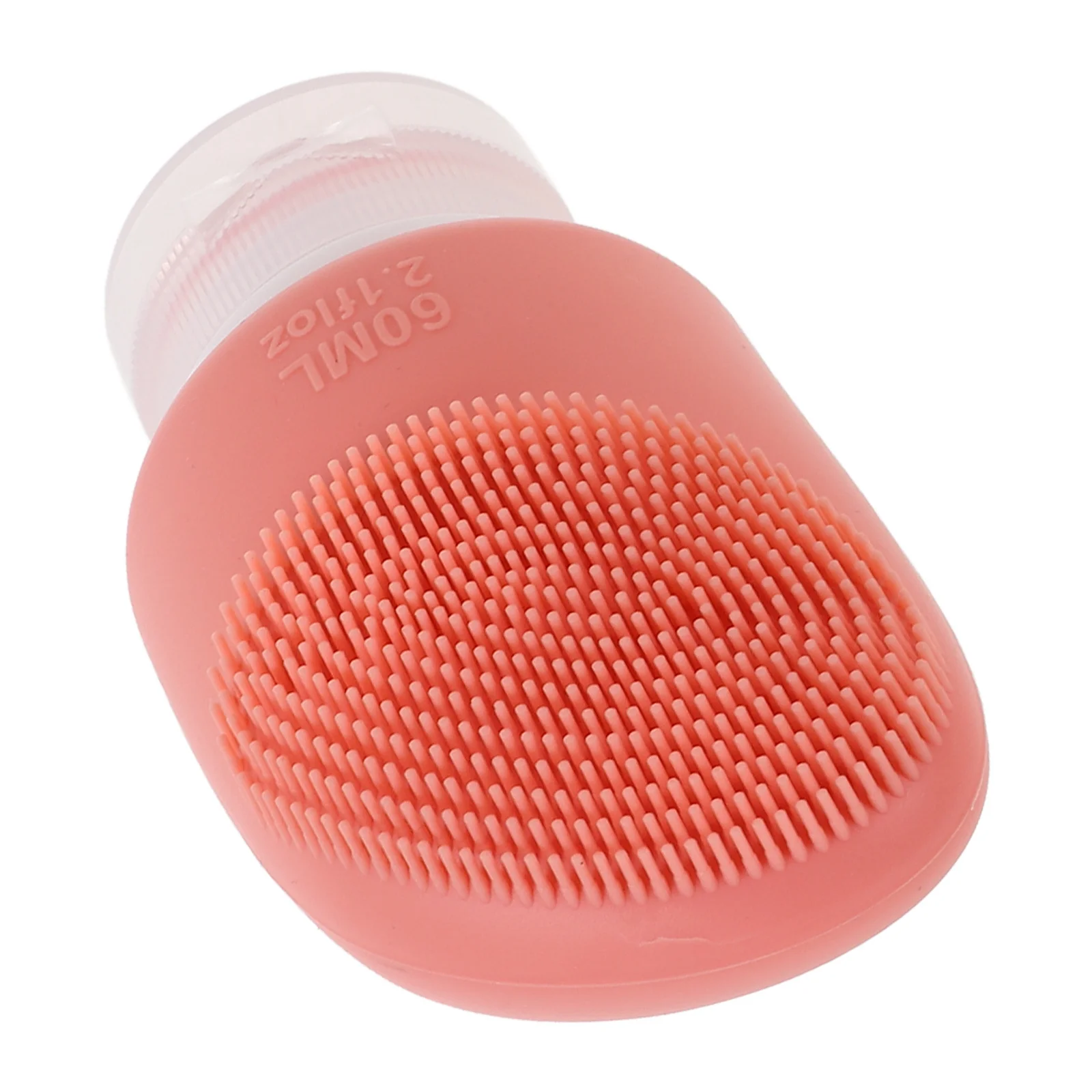 

60Ml Silicone Toiletry Bottles with Integrated Face Scrubber Reusable Squeeze Tubes for Travel Skincare Shampoo Lotion