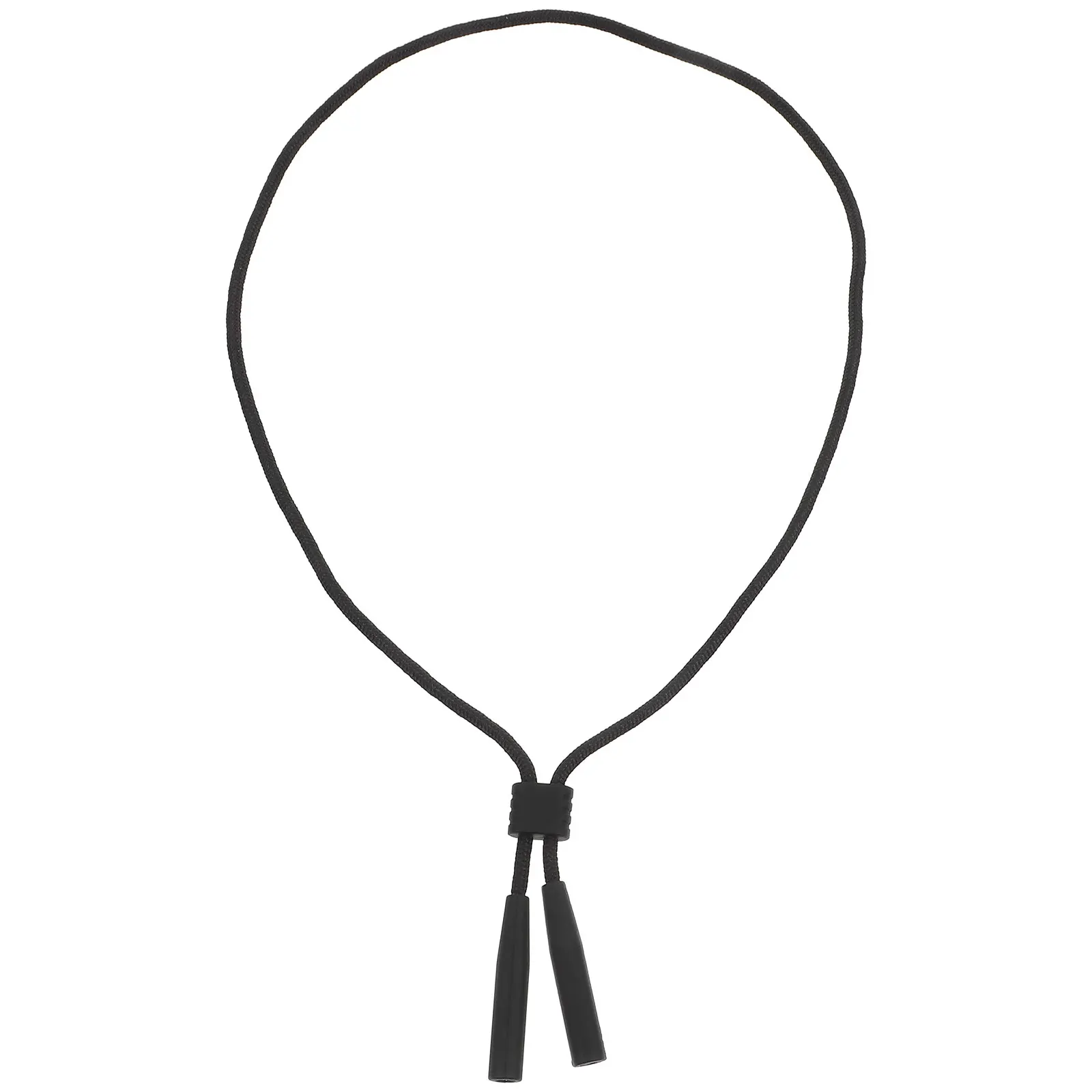 

Eyeglasses Chain Adjustable Glasses Strap Neck Hanging Lanyards Black Silicone Rope Sunglasses Holder For Men Women