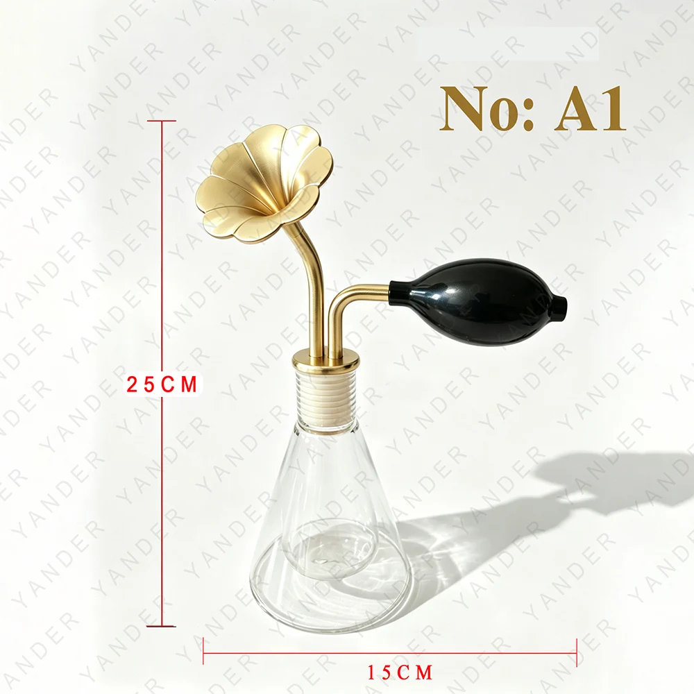 YANDER New Arrival A1 Luxury Brass Coffer Bean Aroma Tasting Tool Aroma Display Tool For Exhibition Present Aroma Smelling Bottl