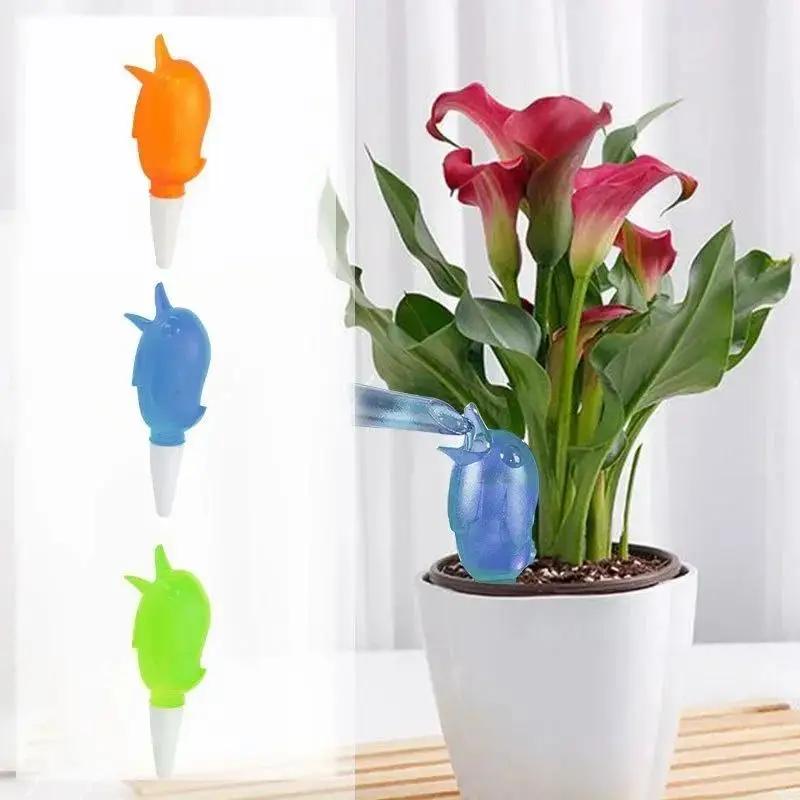 New Garden Watering Tools Cute Bird Automatic Watering Device Lazy Self-Water Drip Irrigation Indoor Flower Plant Spike Dripper