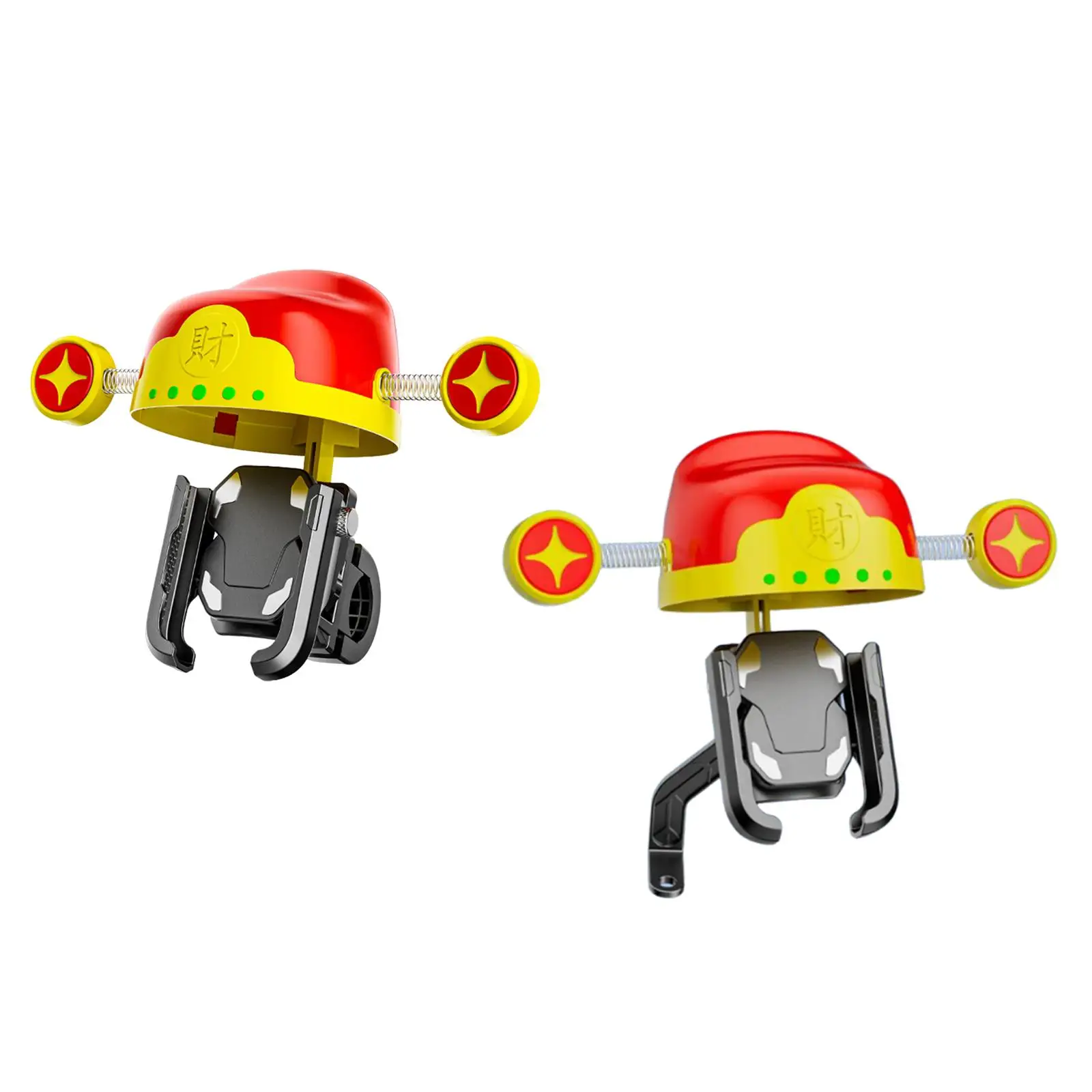 

Motorcycle Phone Mount Anti Shaking Easy Install Creative with Rainproof Hat