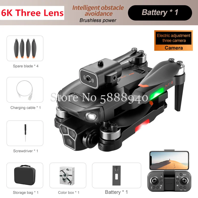 Variant: 6K Black 1Battery