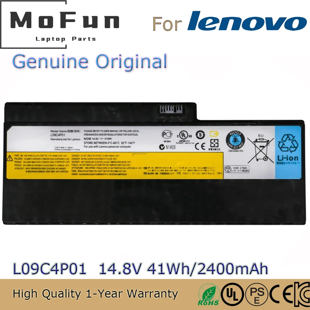 

Brand New Original L09C4P01 14.8V 41Wh Laptop Battery for Lenovo IdeaPad U350 20028 2963 U350W 57Y6265