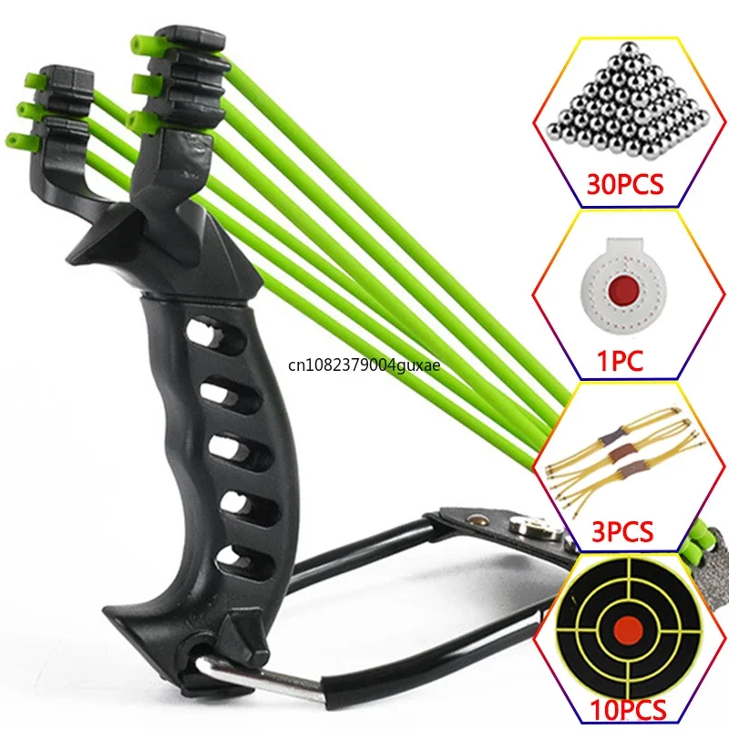 

Metal Powerful Slingsshot Professional Slingshot Hunting Outdoor Shooting Package Hunting Acessories Manual tools