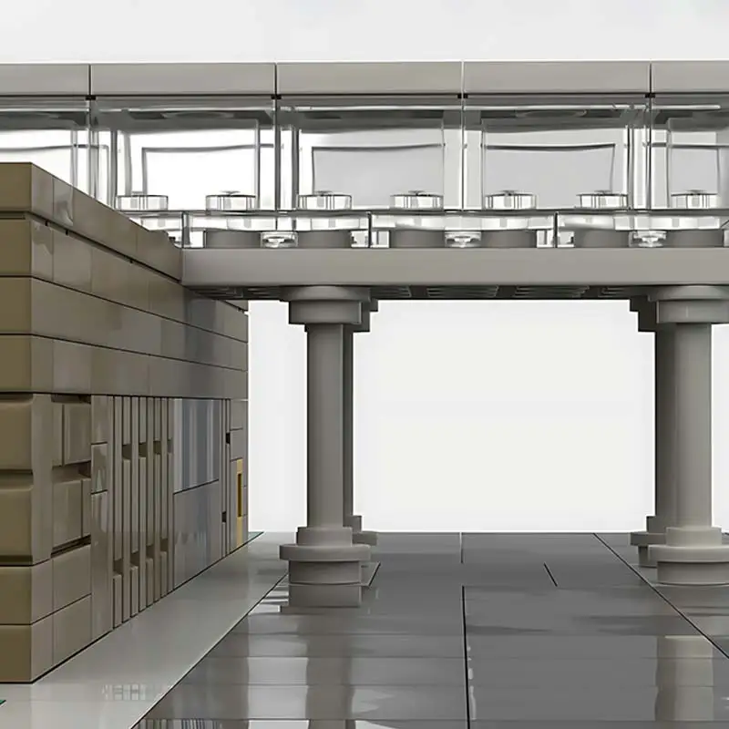 Angepasstes Modell Erste Finanzbank Bausteine Street View Architektur DIY Ziegel Klassisches Spielzeug Set Kinder Weihnachtsgeschenke