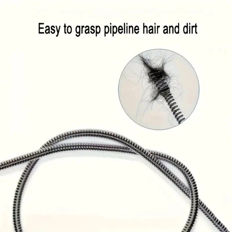 No Chemical Drain Cleaning Snake Sticks Safe Sewer Clog Remover Tool for Home Kitchen Toilet Pipe Unclogging