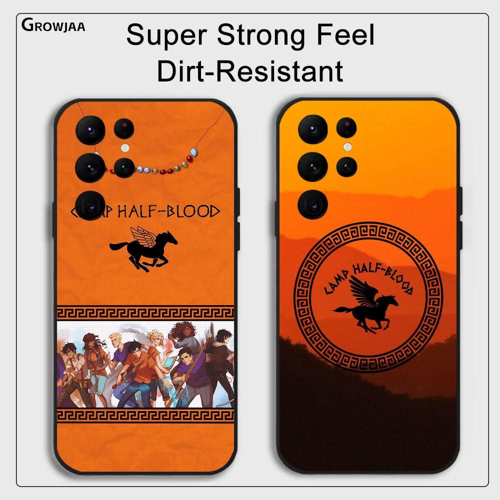 Novel P-Percy J-Jackson Phone Case for Samsung Galaxy S24 Ultra S22 S23 Ultra S21 S20 5G Protective Silicone TPU Funda