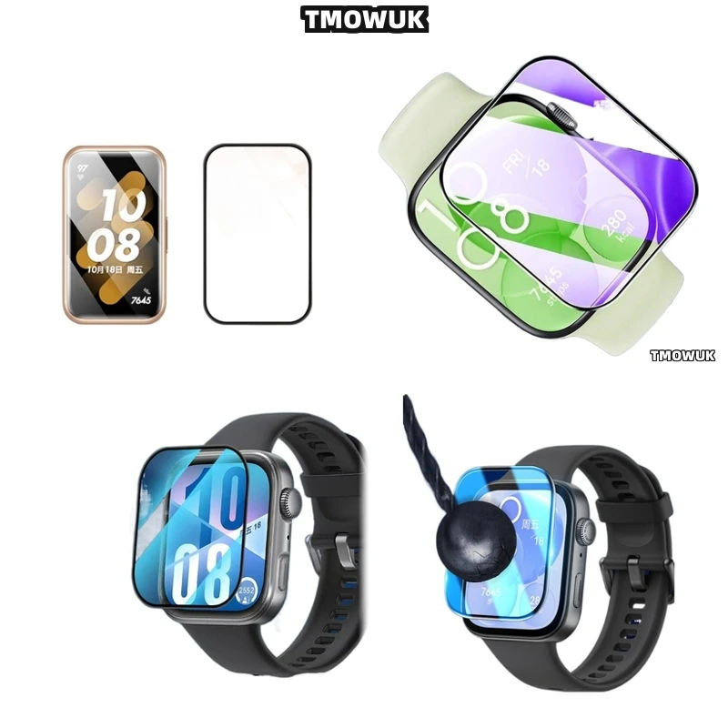 

For Huawei Band 6 7 8 9 10 B6 B7 Watch D2 Fit 3 4 Pro Special Edition - Ultra - Smooth Soft Screen Protective Film Full 3D Curve