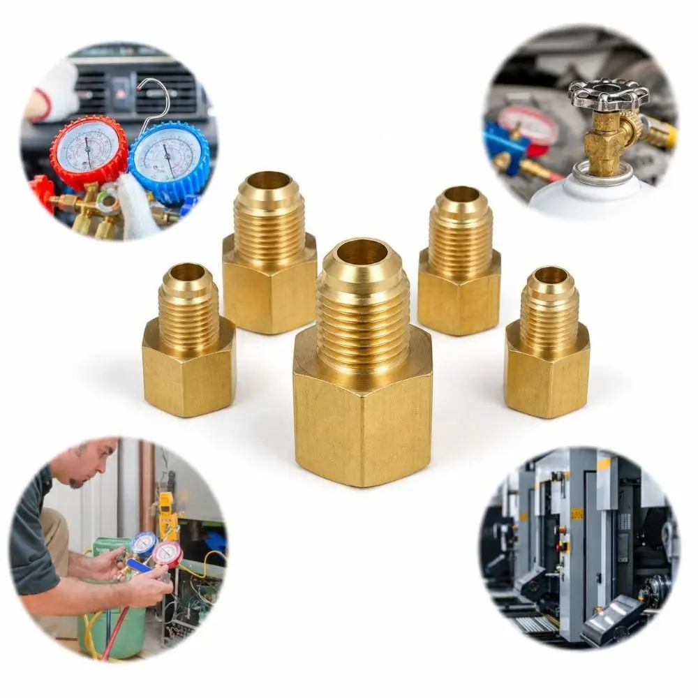 Adapeter 45-Degree SAE Brass Pipe Connector Female To Male 1/4 3/8 1/2 3/4 Inch Reducer Fitting Pipe Connector