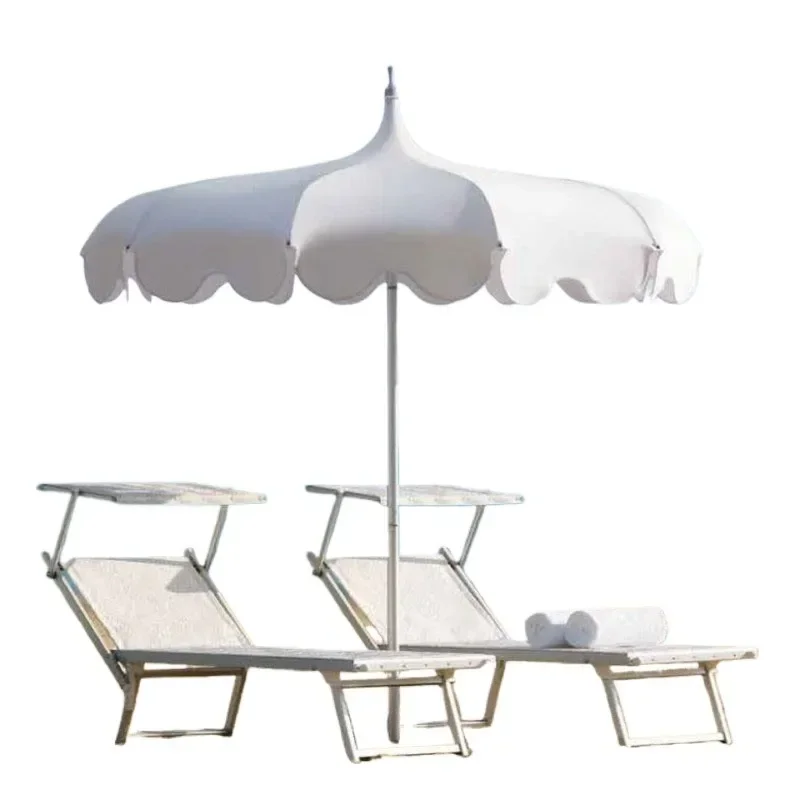 Large White Outdoor Porch Sun Umbrella Aluminum Rod Terrace Parasol Resort Club Wedding Backyard Pool