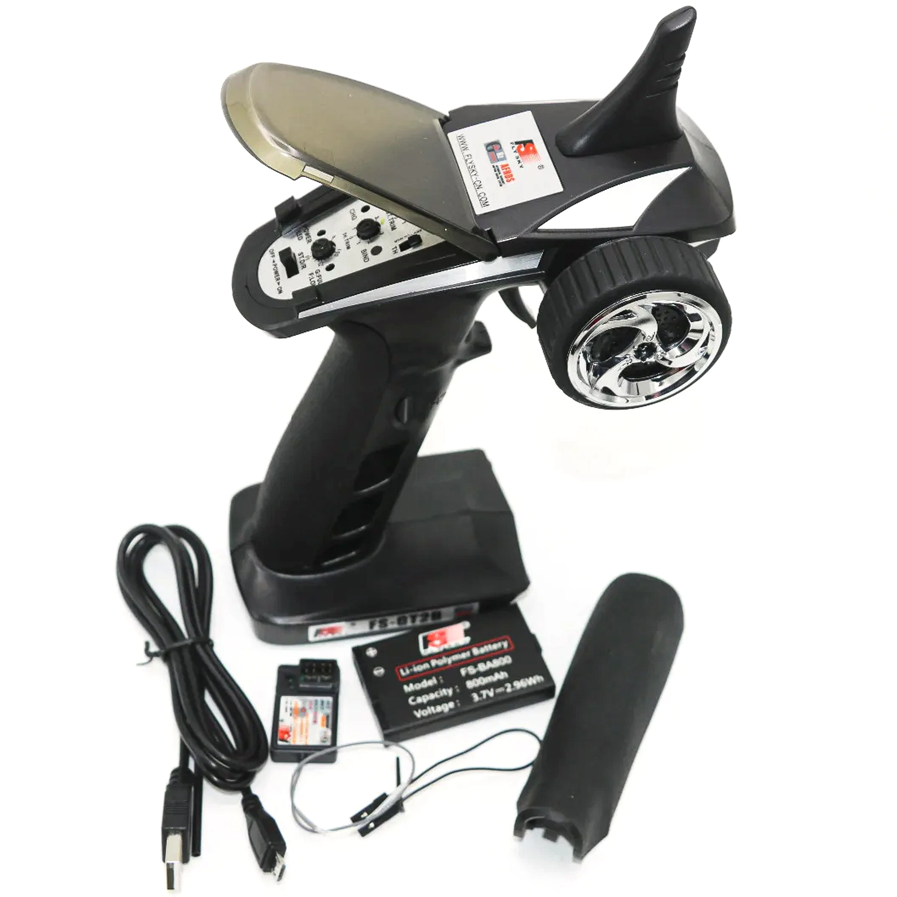 FLYSKY FS-GT2B GT2B 2.4G 3CH Radio Transmitter with GR3E Receiver 3.7V Battery USB Cable for RC Car Boat Toys RC Parts