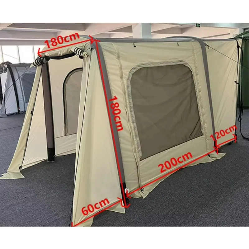 Tenda laterale esterna posteriore gonfiabile Tenda da campeggio per auto con protezione solare e pioggia in tessuto Oxford addensato