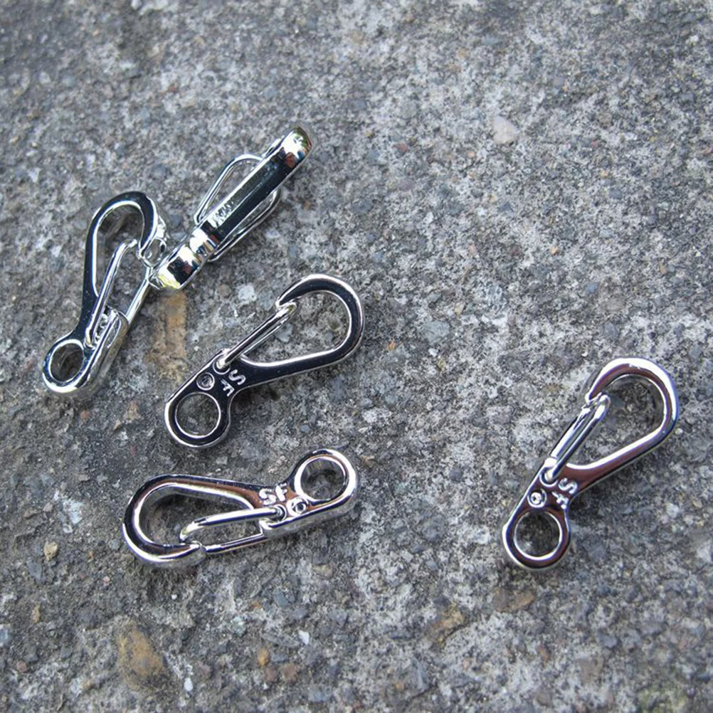 

10 Pcs Key Chain Mini Backpack Keychain Camping Movable Hook Carabiner