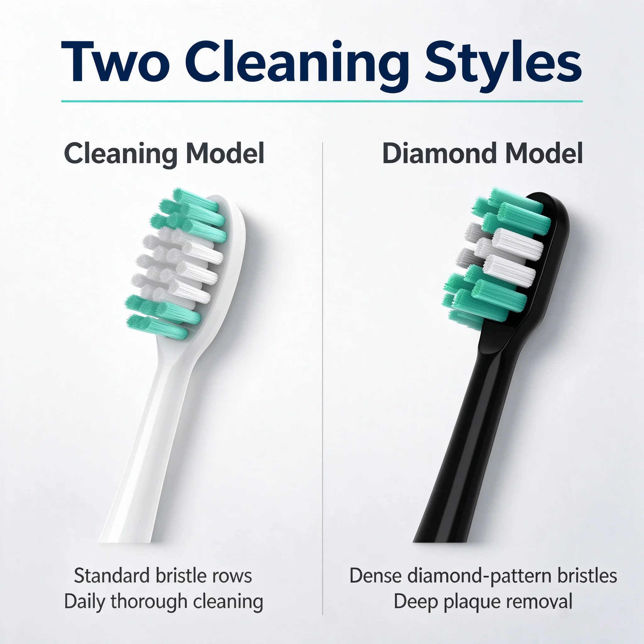 4/8 Pack Replacement Toothbrush Heads for AquaSonic Black & White, Fits Black Series Pro Vibe Duo Elite