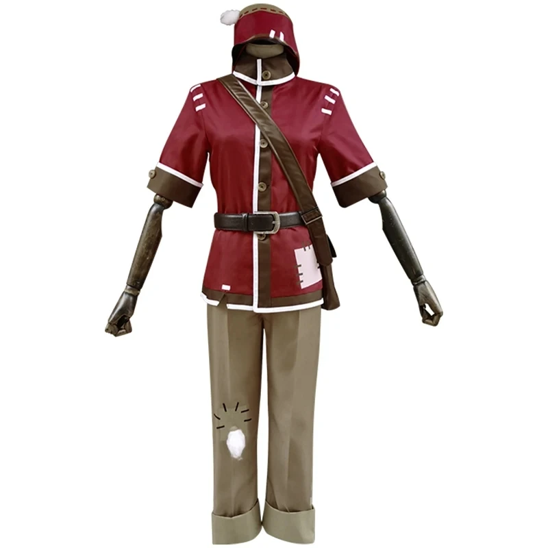 Costume de Cosplay du Facteur Victor Grantz pour Adulte, Jeu V, Eissition, Peau Originale, Uniformes Rouges, Chaussures, Perruque