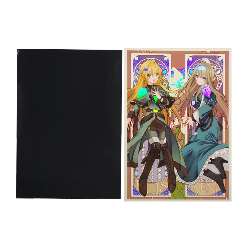 60pcs/set Yu-Gi-OH! Exorsister Jibrine Flash Card Sleeve Anime Game Collection Card Protective Cover Gift Toy 63x90mm