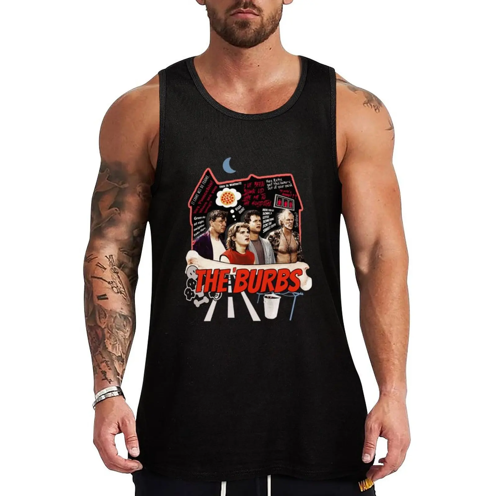 

The Burbs Tank Top sports vest Men's gym t-shirts Clothing gym shirts