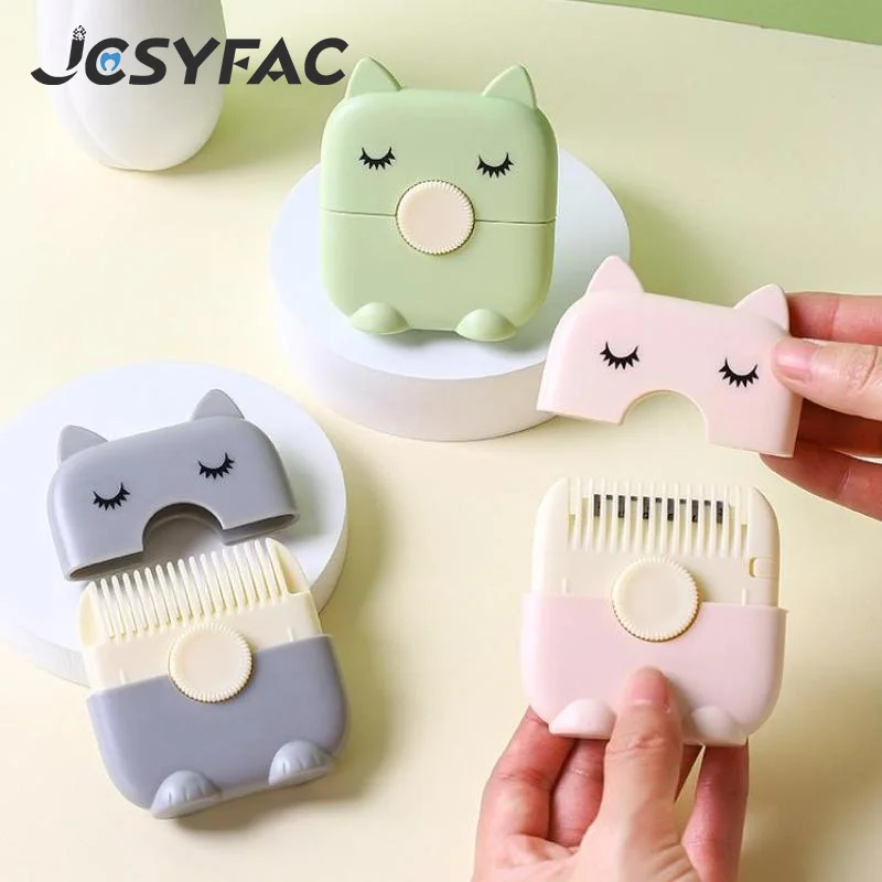 Portable 2 In 1 Baby HairCut And Hairdressing Comb Trim Bangs And Broken Hair Bangs Trimmer Manual Children's Adult Hair Clipper