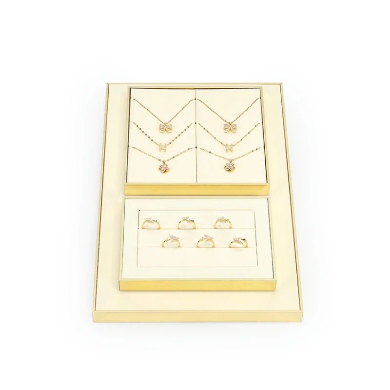 

Light luxury jewelry display props, jewelry display racks, high-end metal necklaces, rings, earrings display racks