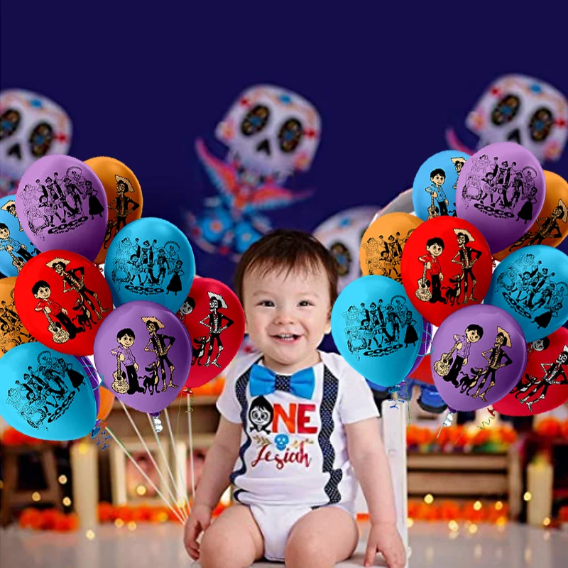 Disney COCO balon Cartoon halloween balon lateksowy dekoracja urodzinowa dla dzieci Baby Shower Air Globos zabawka Ballon