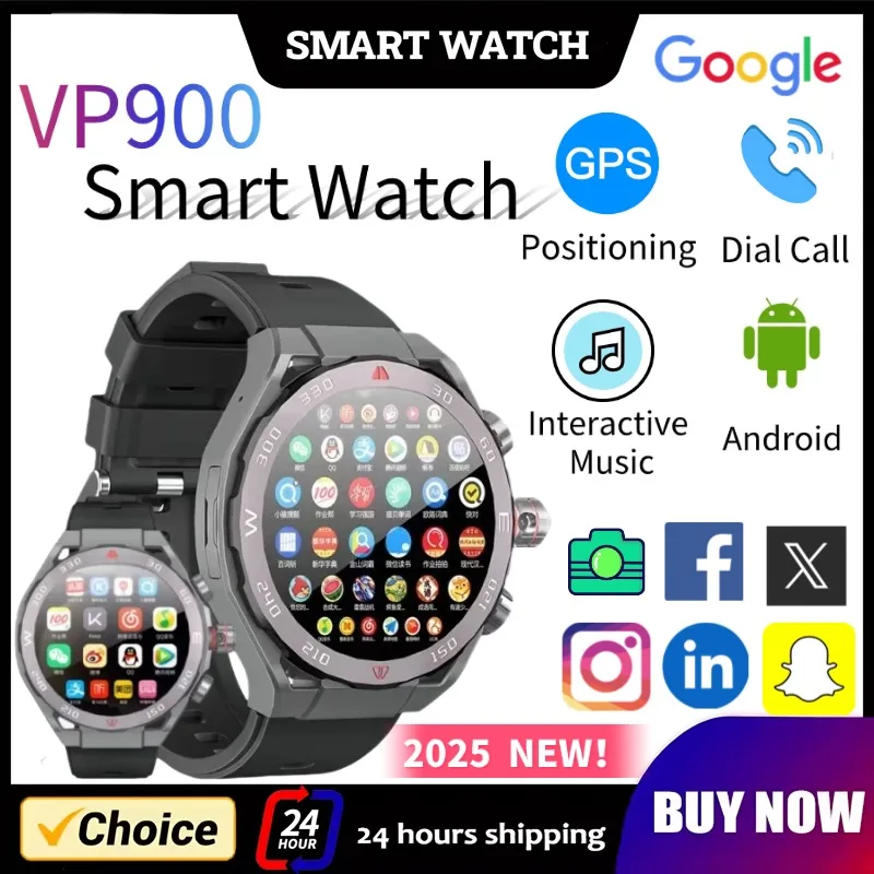 VP900 5G شبكة كاملة Smartwatch 32GB 256GB سعة كبيرة بطاقة SIM فيديو الدردشة الدفع التعرف على الوجه WeChat GPS مقاوم للماء #1