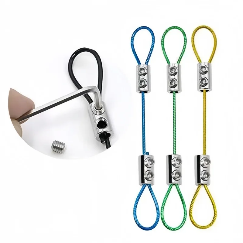 

15 шт. замки для троса из нержавеющей стали, зажимы с двойным отверстием - регулируемые | Для дома своими руками, кемпинга