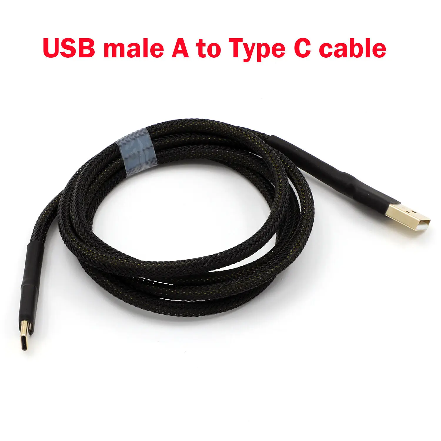 Cabo de dados de prata puro usb cabe áudio usb (a a b) (a ao tipo c) (a ao micro)