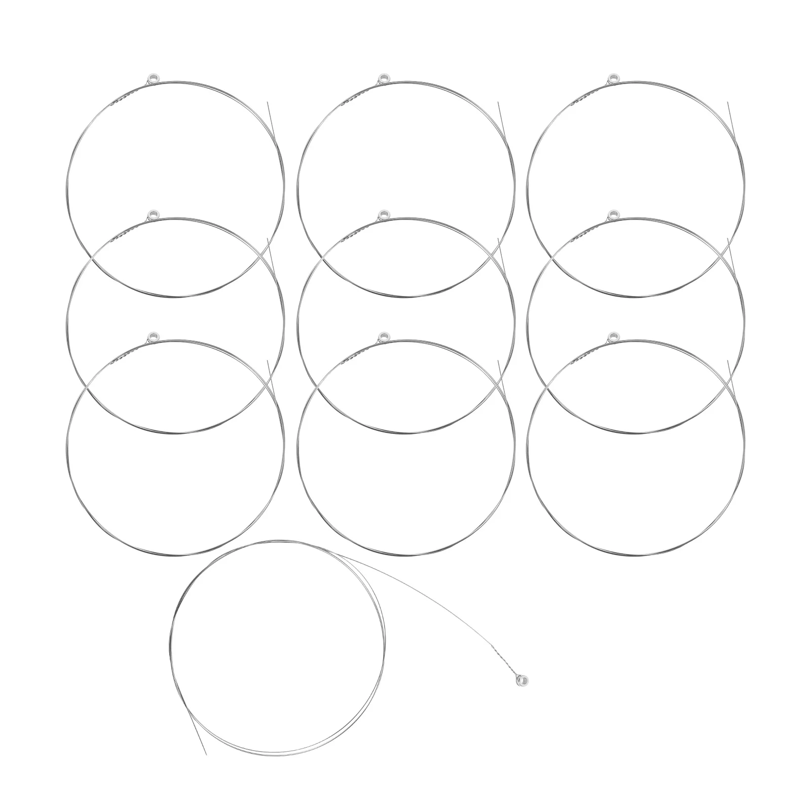

10 Pcs Guitar Replacement Steel Strings Accessories Wooden Acoustic Spare Parts