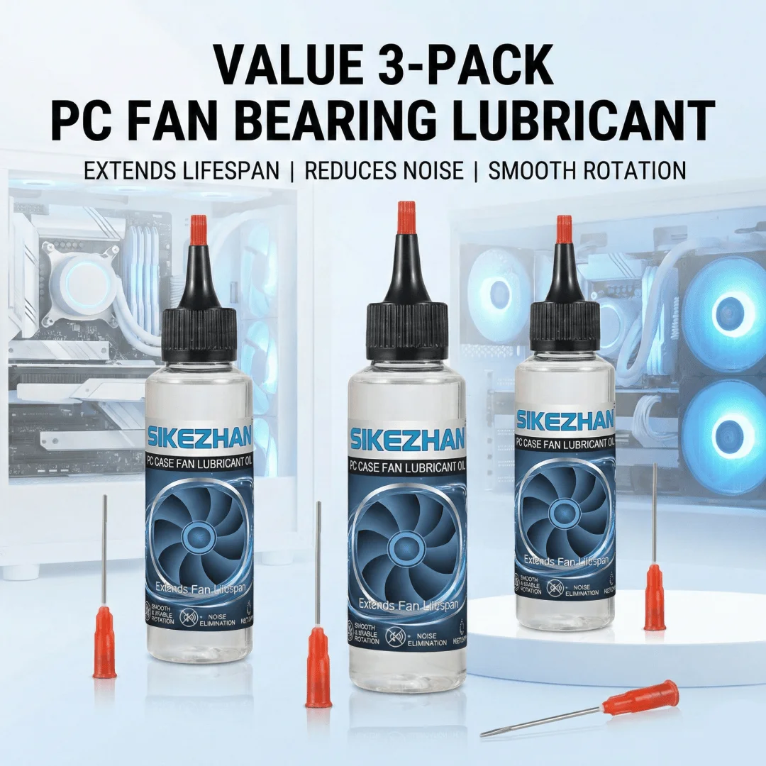 

Смазка для вентиляторов ПК, для подшипников кулеров корпуса, процессора и видеокарты. Бесшумное шумоподавление. Антикоррозийная долговечная смазка