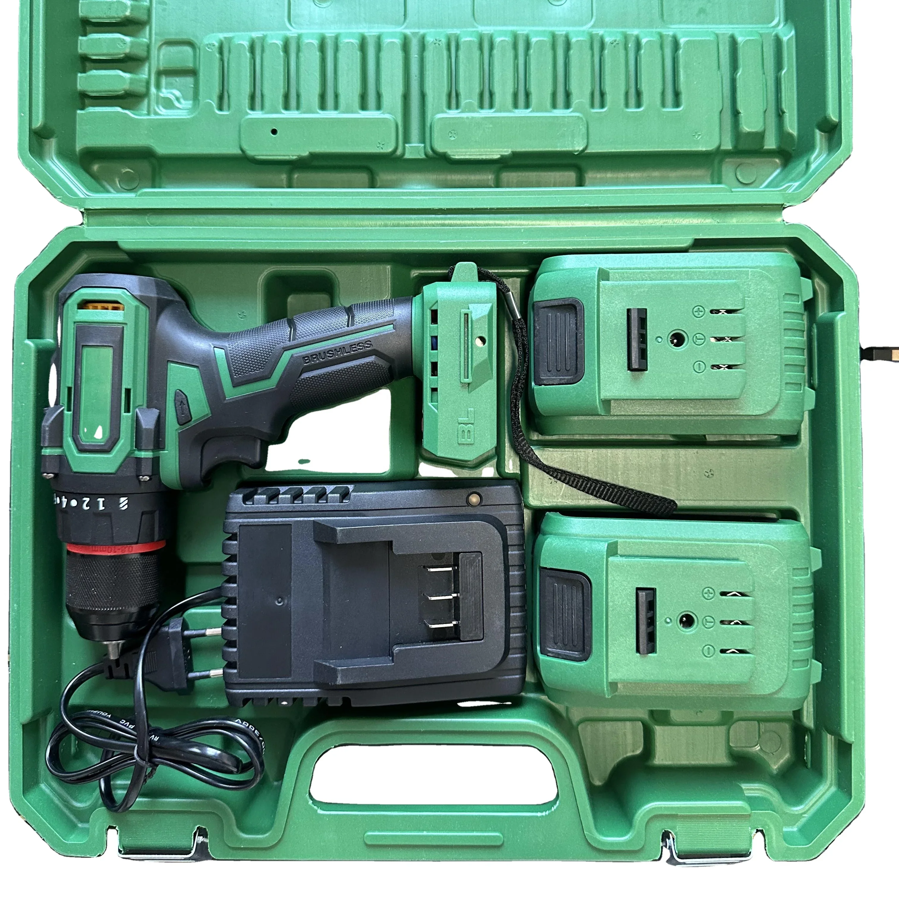 Factory Power Drills kit 21v portable electric cordless brushless 18V cordless drill Lithium Battery power drills