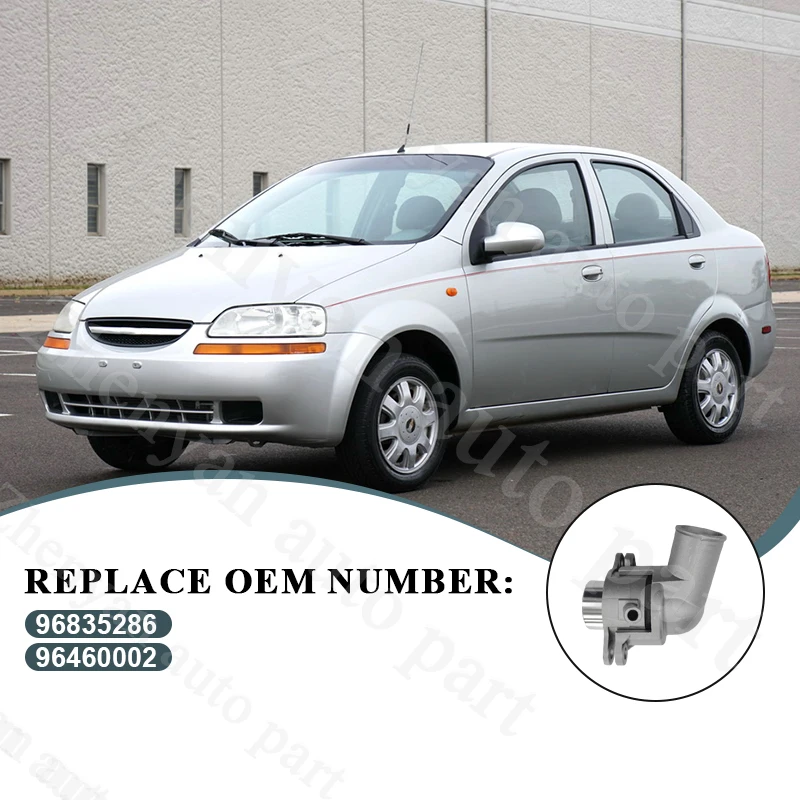 Zhenyan Thermostat Housing for CHEVROLET AVEO 2004~2010 Cruze 2011~2017 OPTRA 2004~2020 for Daewoo LANOS 1997~ 96835286 96460002 view 4