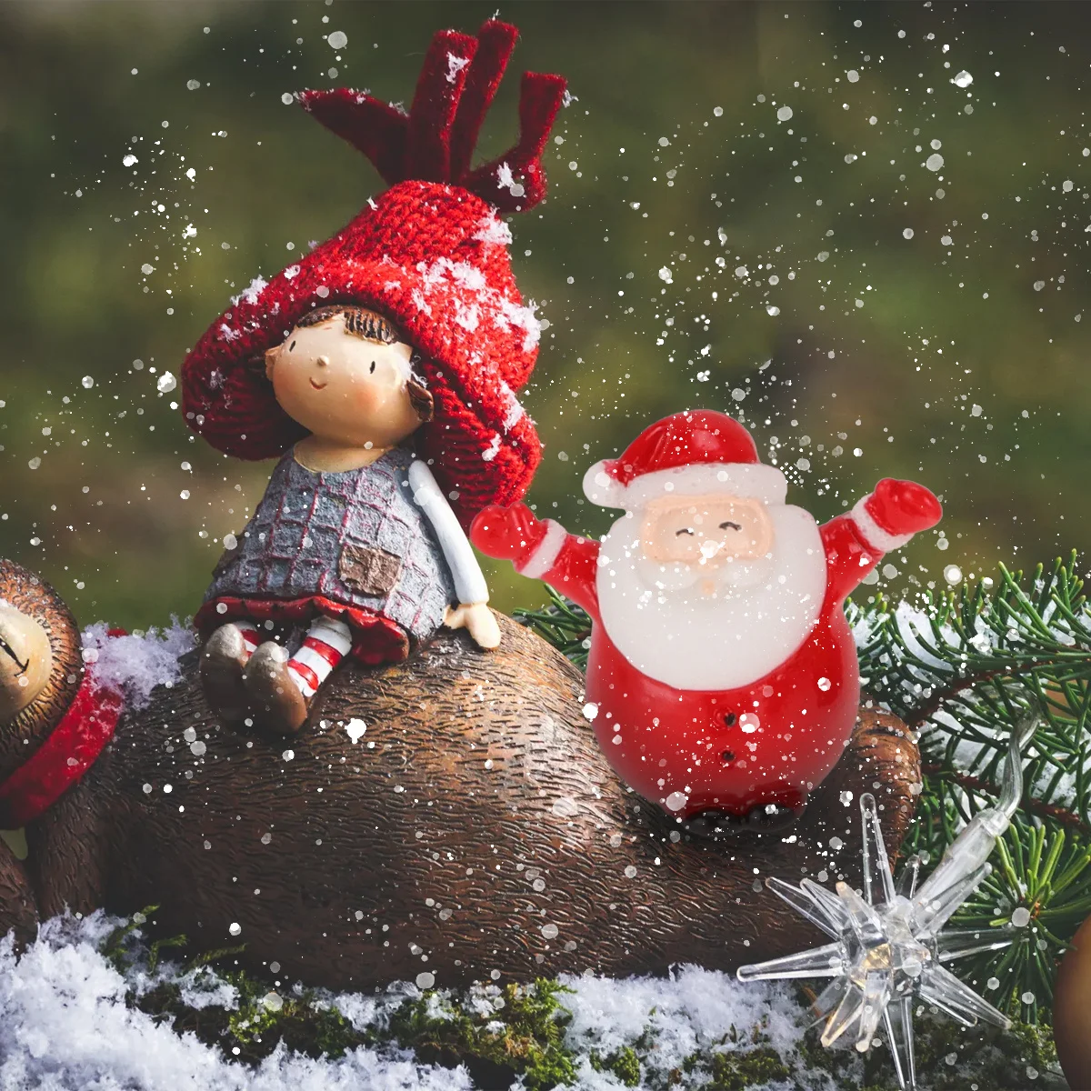 

15Pcs Snowman Miniatures Cute Christmas Micro Landscape Decor for Holiday Home Party Decoration Festive Tabletop Arrangement