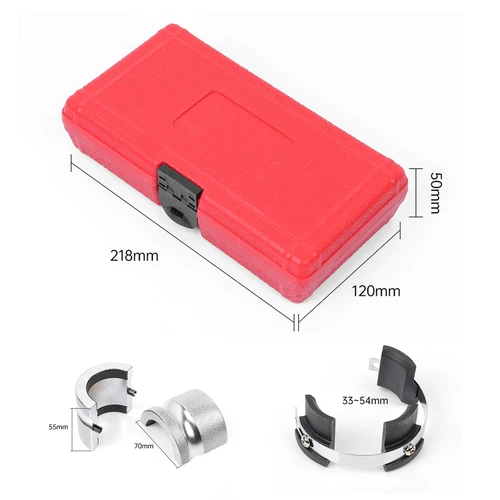 Imagen 2 del producto Herramienta de controlador de sello de aceite de horquilla delantera de motocicleta ajustable, accesorios de motocicleta, herramienta de instalación de extracción Universal de 33mm-54mm