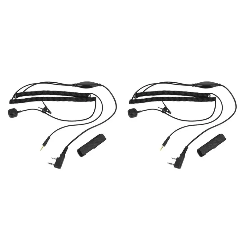 2X V3 V6 V8 V1098A V5S Bluetooth Helmet Headset Special Connecting Cable For Kenwood Baofeng UV-5R Two Way Radio