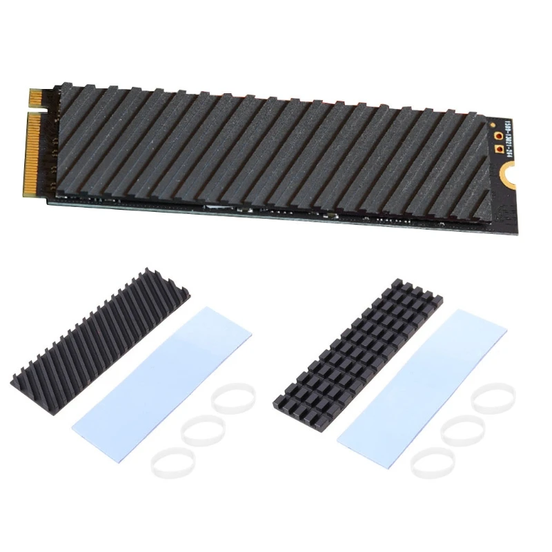 Heatsink Thermal Pads for M.2 SSD 2280 NVMe CPU GPU Fast Cooling