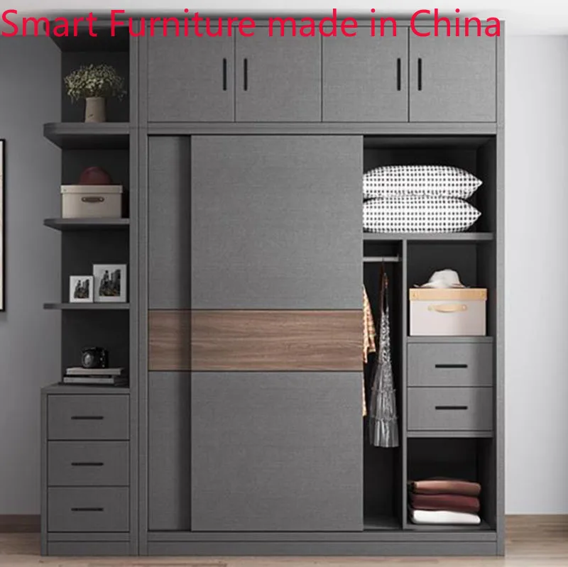 Cupboard Storage Wardrobe Organizer Bedroom Modular Sliding Space Saving Wardrobe Dresser Armoires De Salon Home Furniture HDH