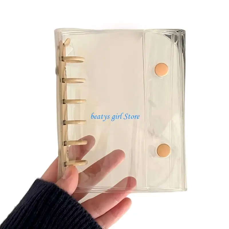C7AB 6 Rings Binder Cover Water Resistant Photo Album Covers for Refillable Notebook
