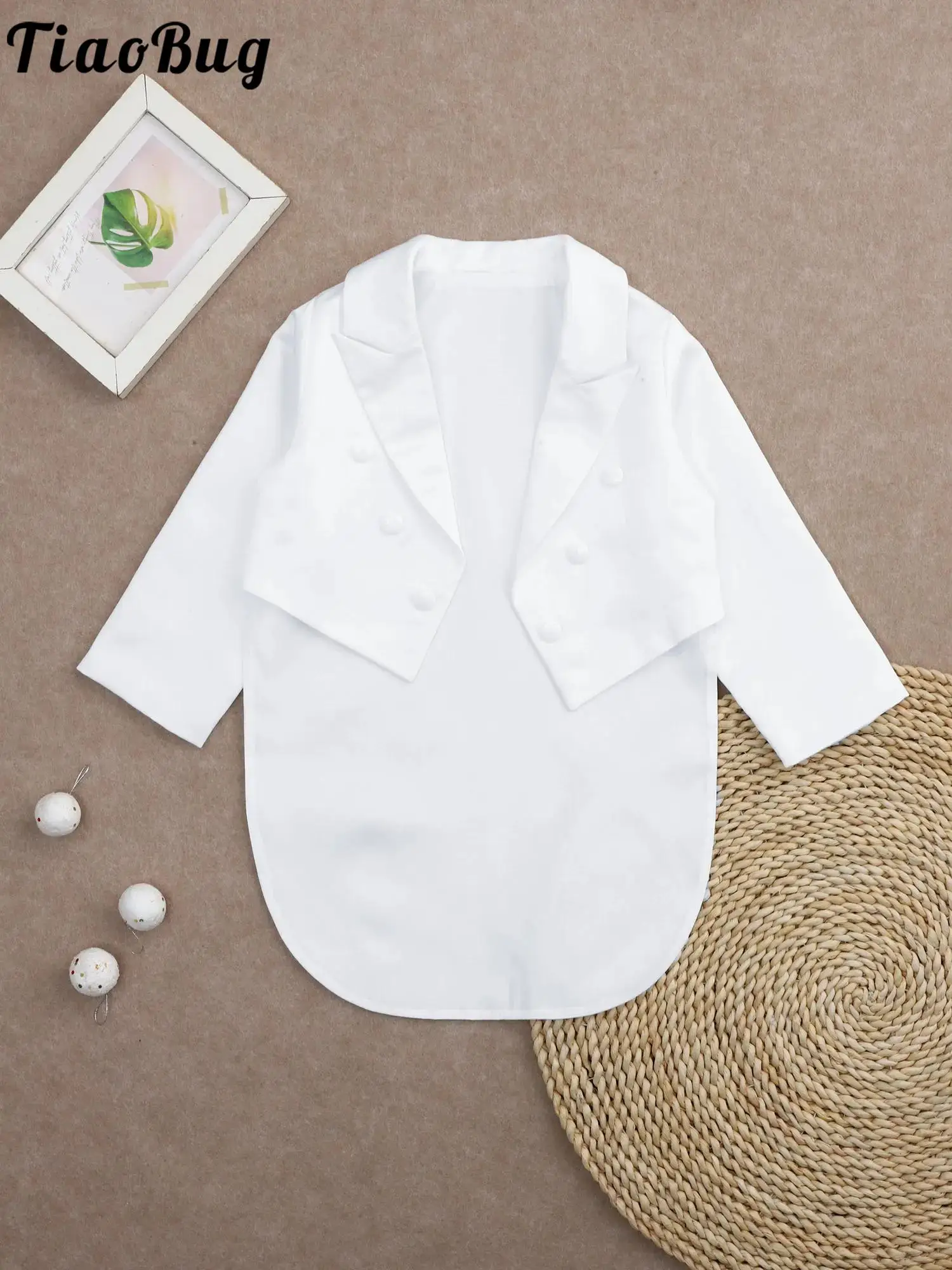 

Baby Boys Clothing Formal Jacket Tuxedo Long Sleeve Solid Color Coat Children Wedding Party Banquet Christening Baptism Outfits