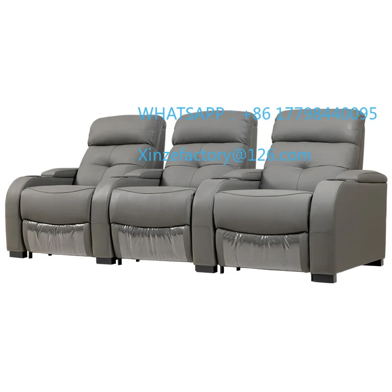 

Customizable Villa Cinema Leather Sofa Electric