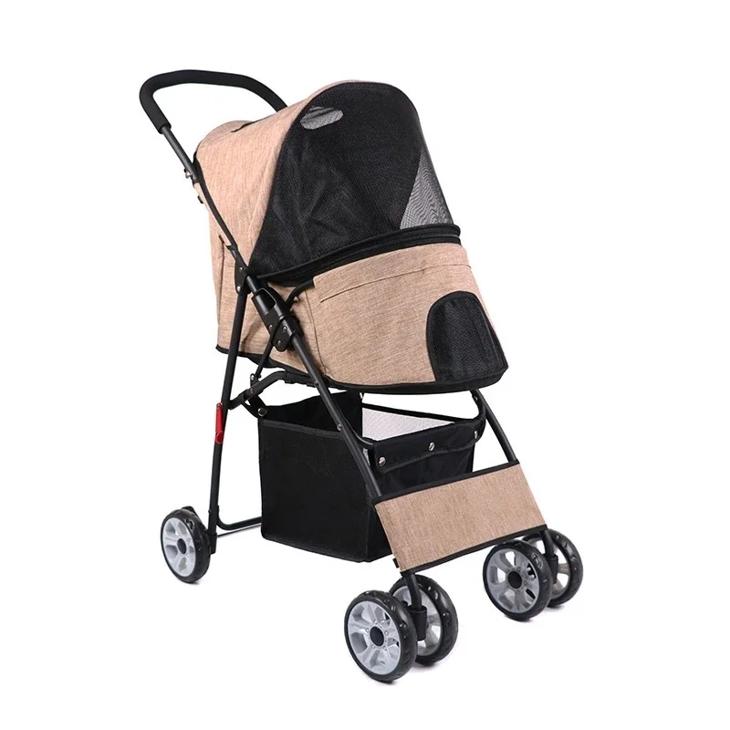 Pet Stroller,Lightweight Foldable Shock-Absorbing Stroller Suitable For Traveling With Pets