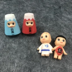 Lot of 4 Kewpie Dolls Showa Dharma Mini Collected Baby 1