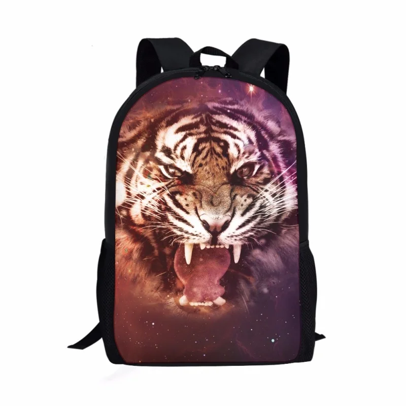 Tiger Animals Pattern Print Boys Girls Backpack Teenager Laptop Bag Students School Bag Daily Casual Backpack Travel Rucksacks