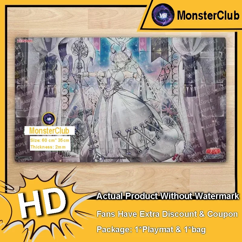 YuGiOh Lovely Labrynth of The Silver Castle Playmat TCG CCG Mat Board Game Pad Trading Card Game Mat Rubber Mousepad Free Bag