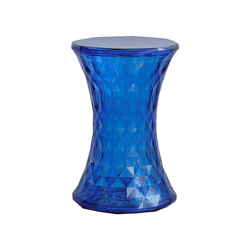 

DSA high value modern simple creative low stool transparent crystal edge few diamond stool home home shoe changing stool
