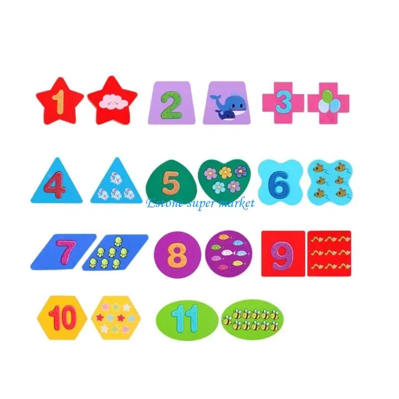 090B ألعاب ألغاز أرقام خشبية على شكل رياضيات لعبة فرز مكعبات التراص