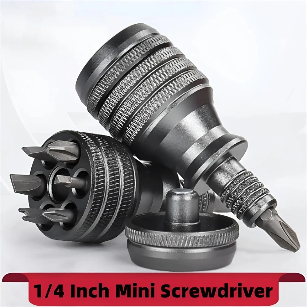 mini-chave-de-fenda-de-titanio-1-4-polegada-magnetica-7-em-1-com-ponta-de-aco-liga-s2-ferramenta-manual-de-reparo-edc