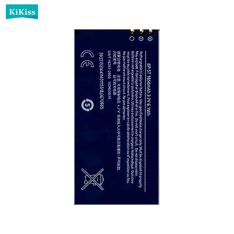 BL-5T BP-5T Mobile Phone Battery For NOKIA Lumia 820 820T BP-5T BL-5T BL 5T BP 5T 1650mAh High Quality