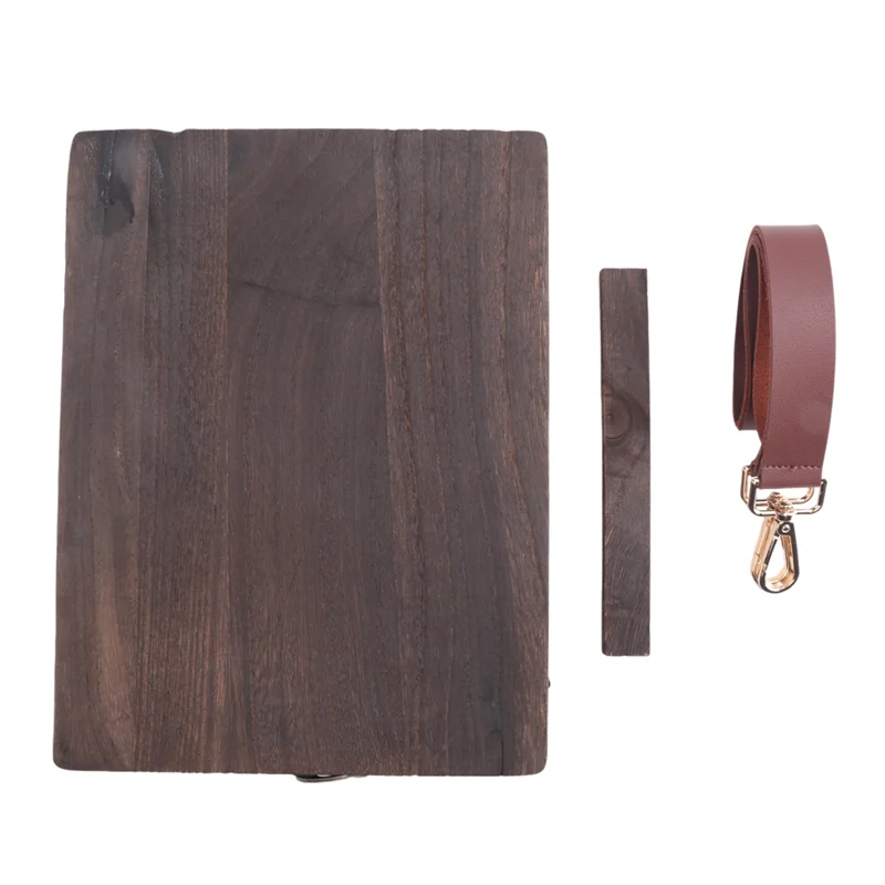 VO-Writers Messenger Wood Box A5 حقيبة كتف خشبية ذات اتجاه ريترو حقيبة خارجية صندوق لوازم فنية